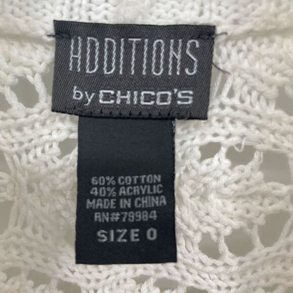 Chico’s Additions Open Front Cardigan Cream Small - Picture 2 of 7
